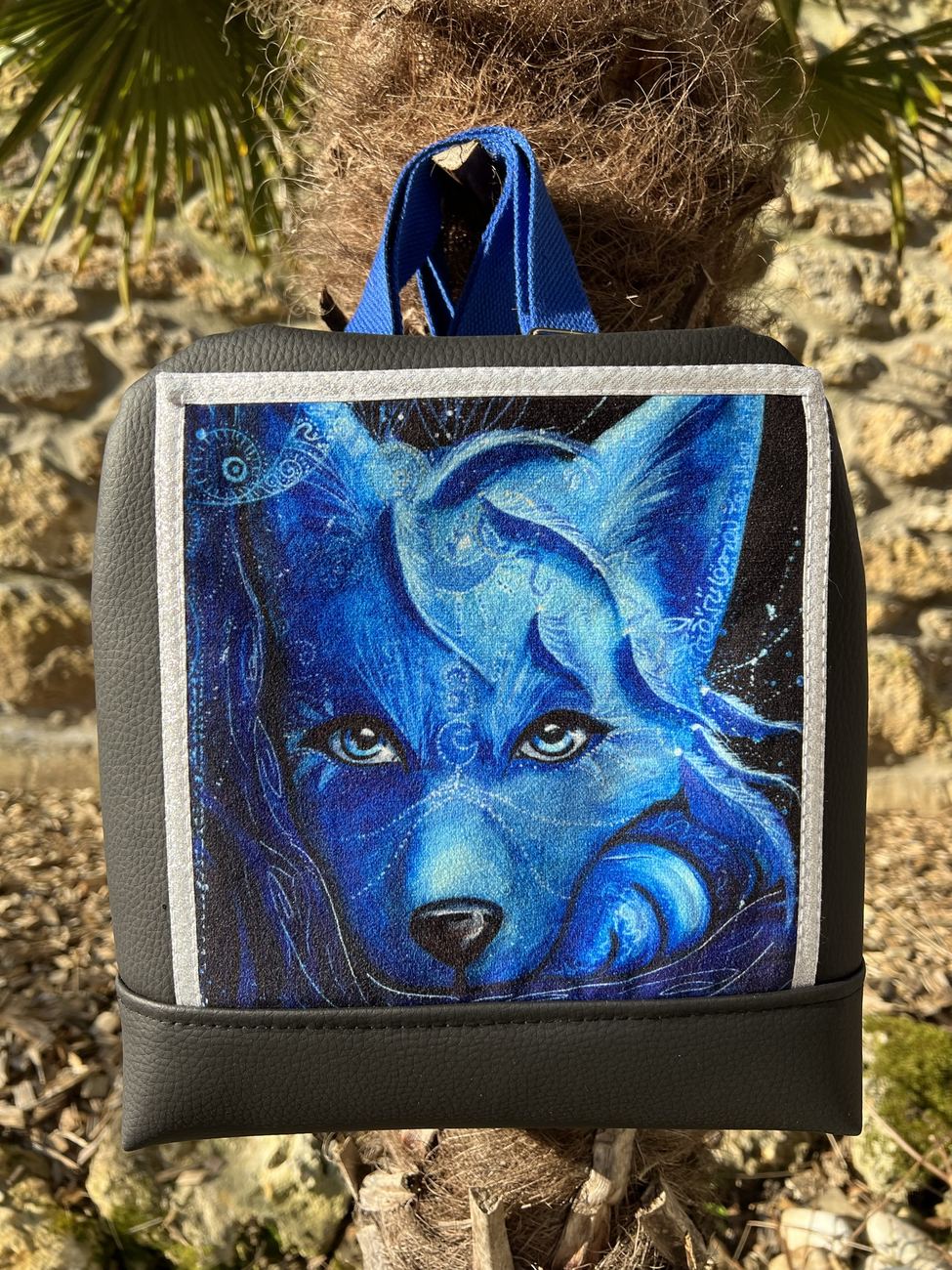 Sac Volte loup bleu